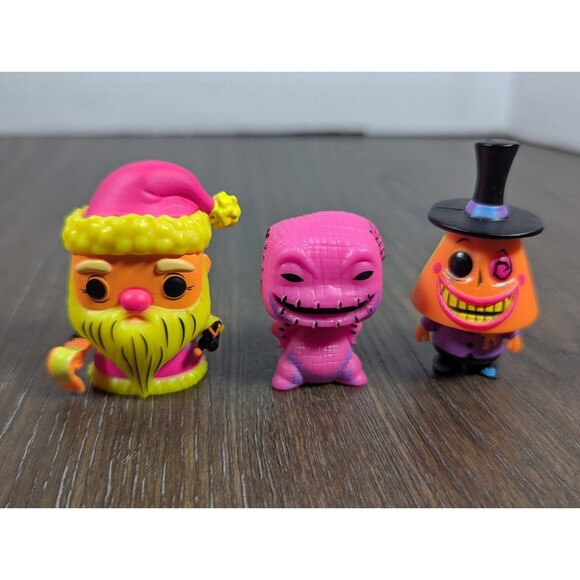 Funko Pop Black Light Nightmare Before Christmas Mini Figurines LOT OF 11 Disney - Picture 4 of 9